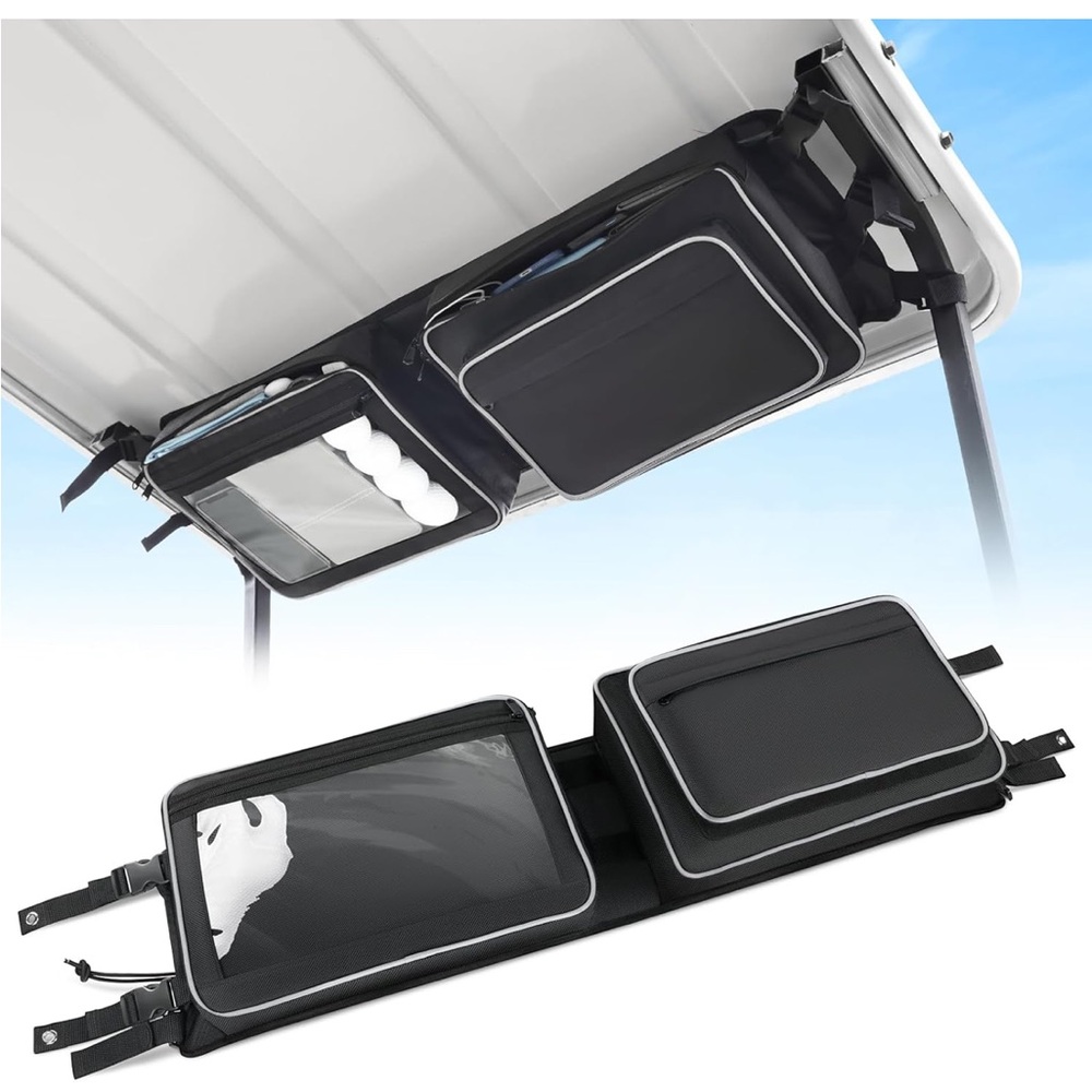 Gold cart overhead storage
